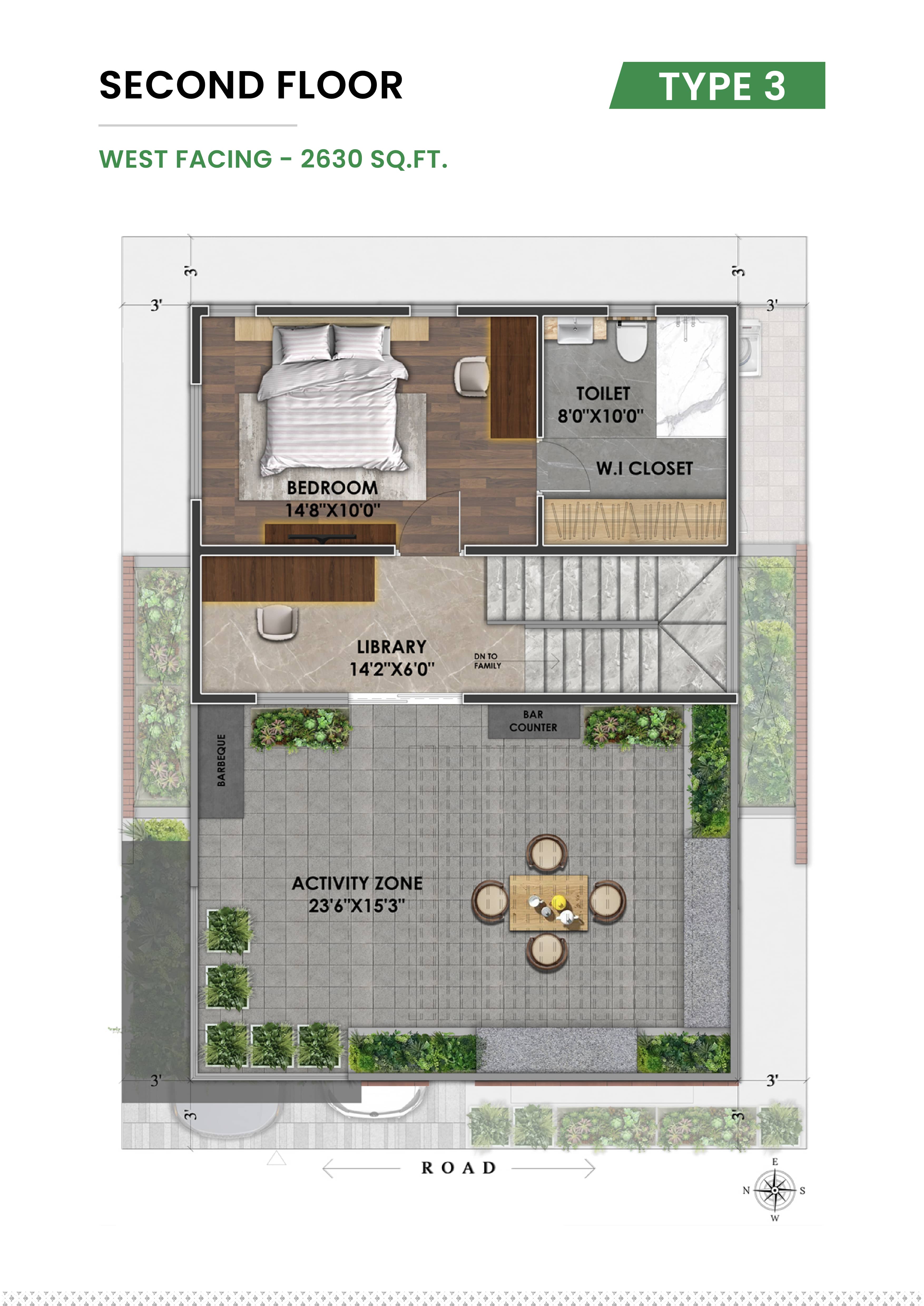 5 BHK Floor Plan